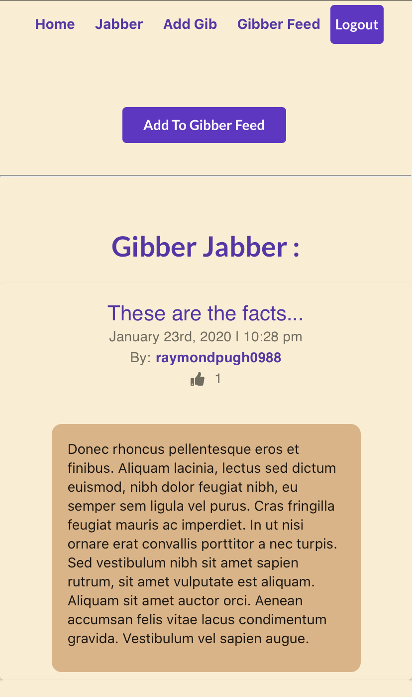 gibber